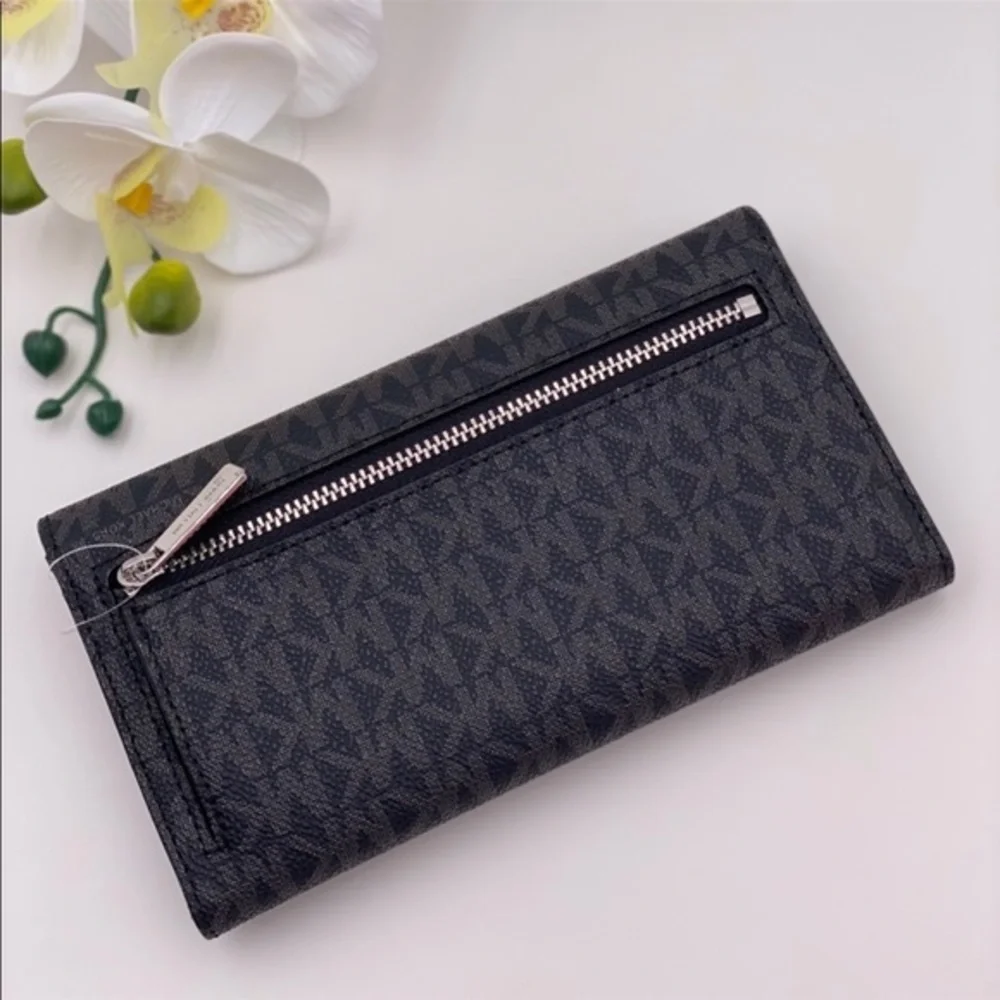 Michael Kors Trifold Wallet Signature Black